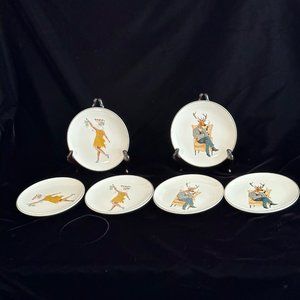 Threshold Mr. and Ms. Posh Reindeer Appetizer Plates